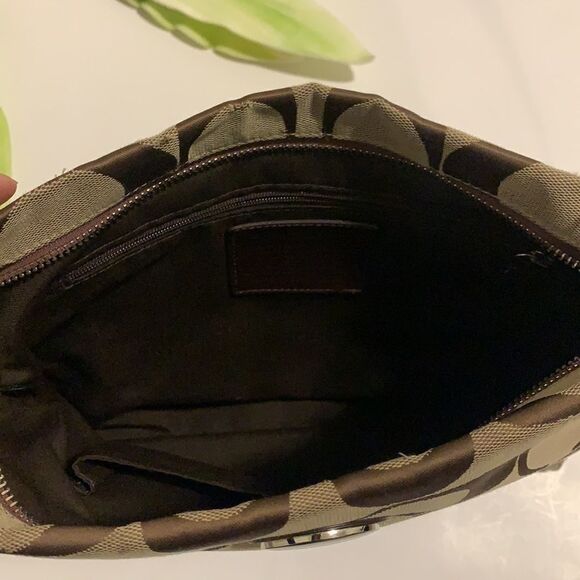 🌟coach Signature Stripe Cross Body File Shoulder Bag🌟 - Picture 8 of 9